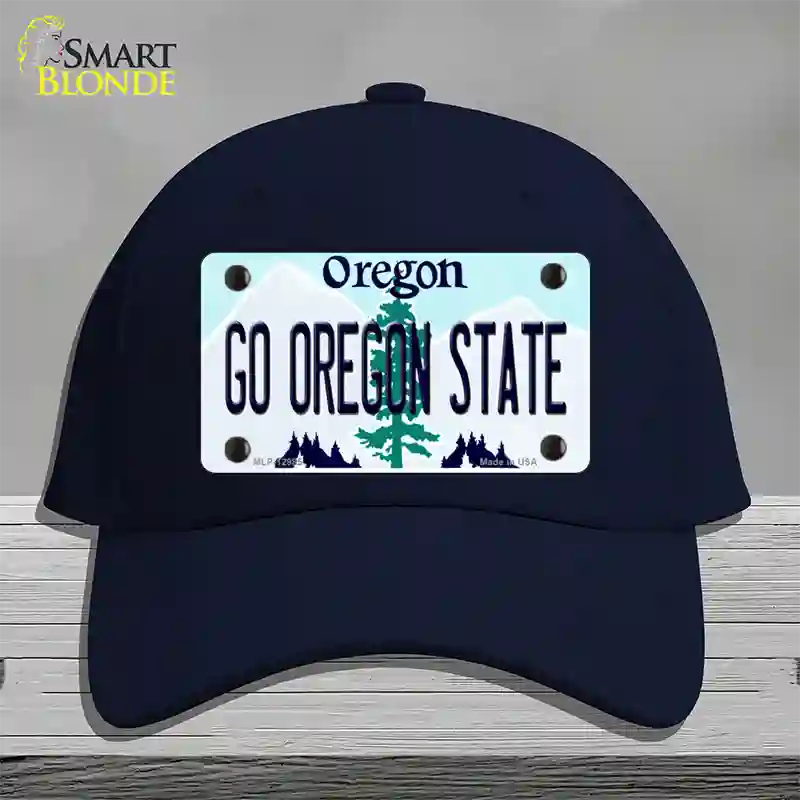 Go Oregon State Novelty License Plate Hat Cotton / Navy