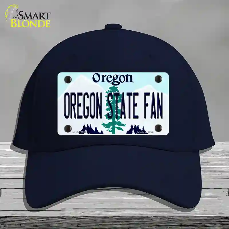 Oregon State Fan Novelty License Plate Hat Cotton / Navy