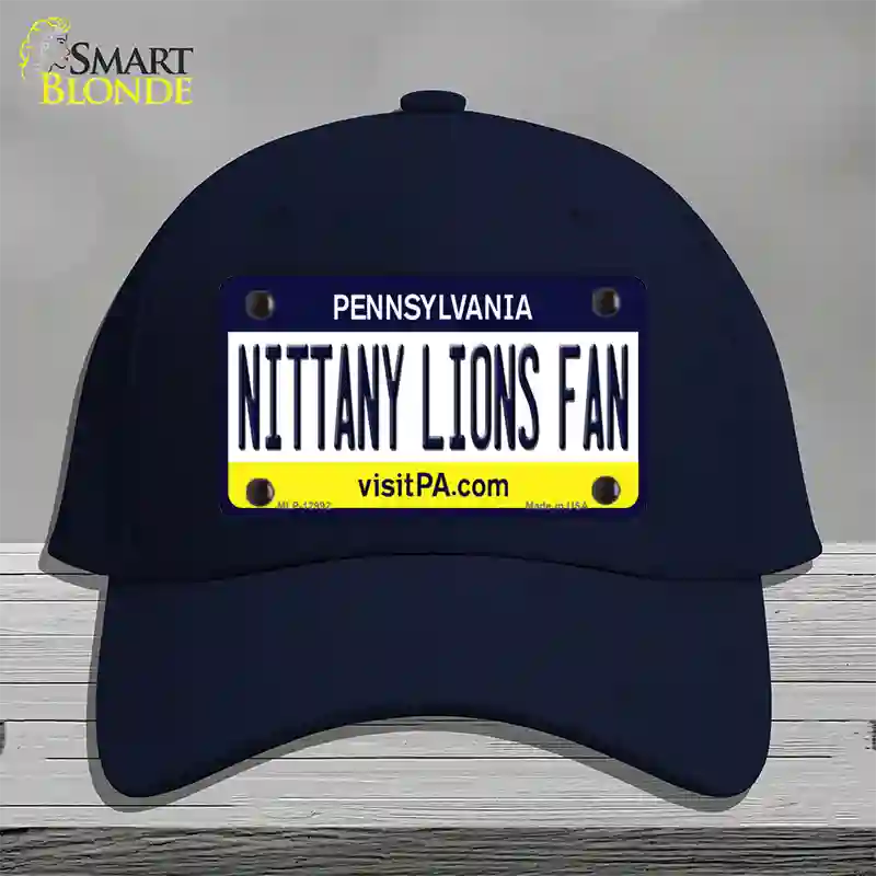 Nittany Lions Fan Novelty License Plate Hat Cotton / Navy