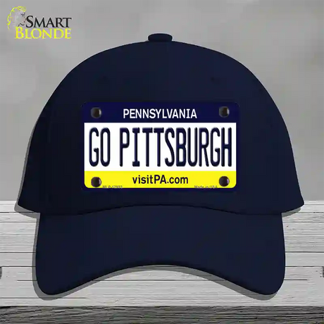 Go Pittsburgh Novelty License Plate Hat Cotton / Navy