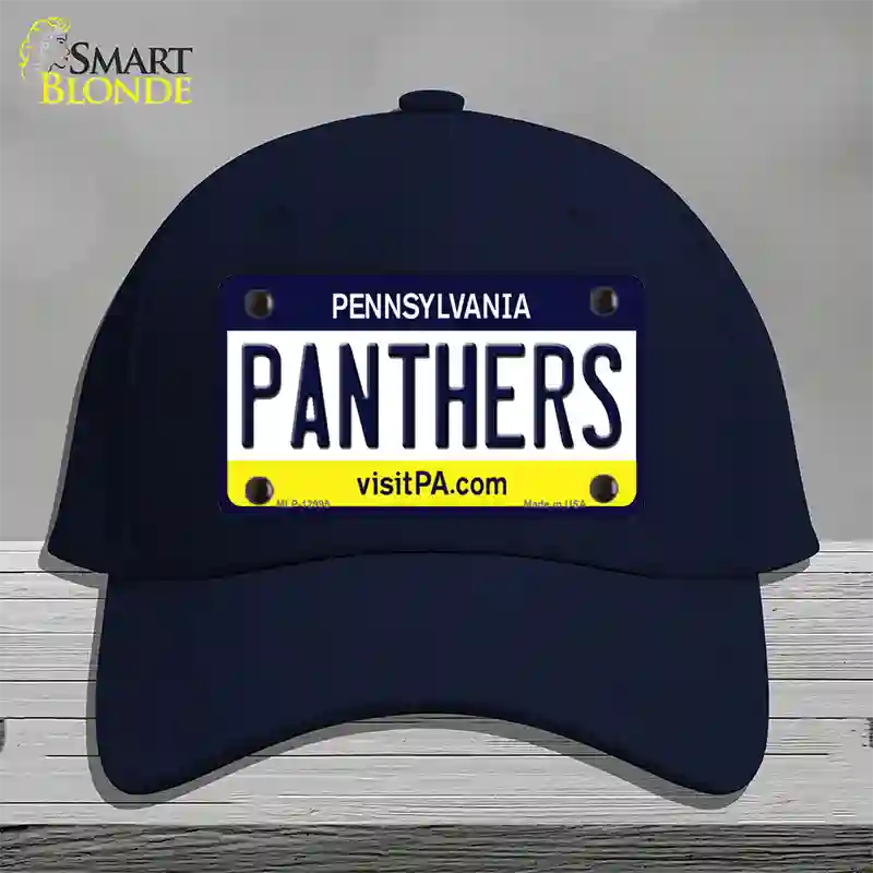 Panthers Novelty License Plate Hat Cotton / Navy