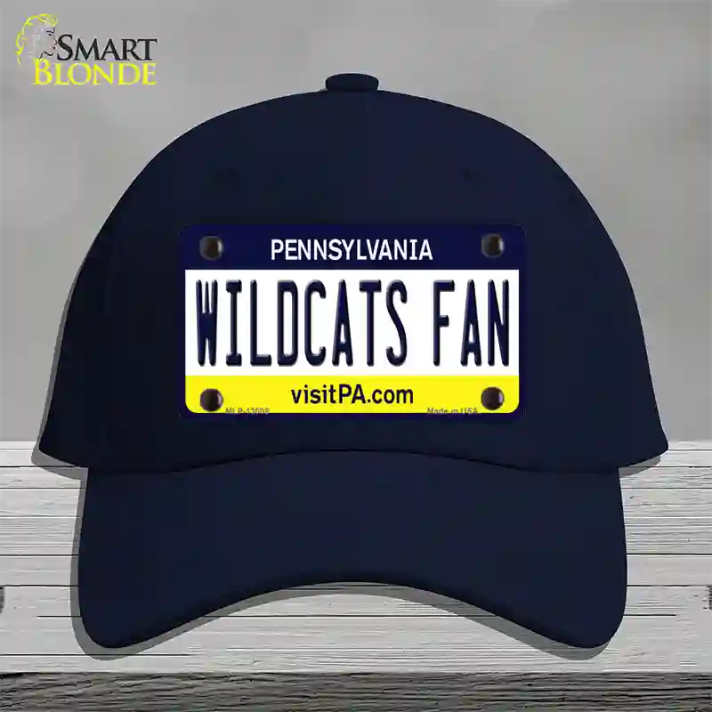 Wildcats Fan Pennsylvania Novelty License Plate Hat Cotton / Navy