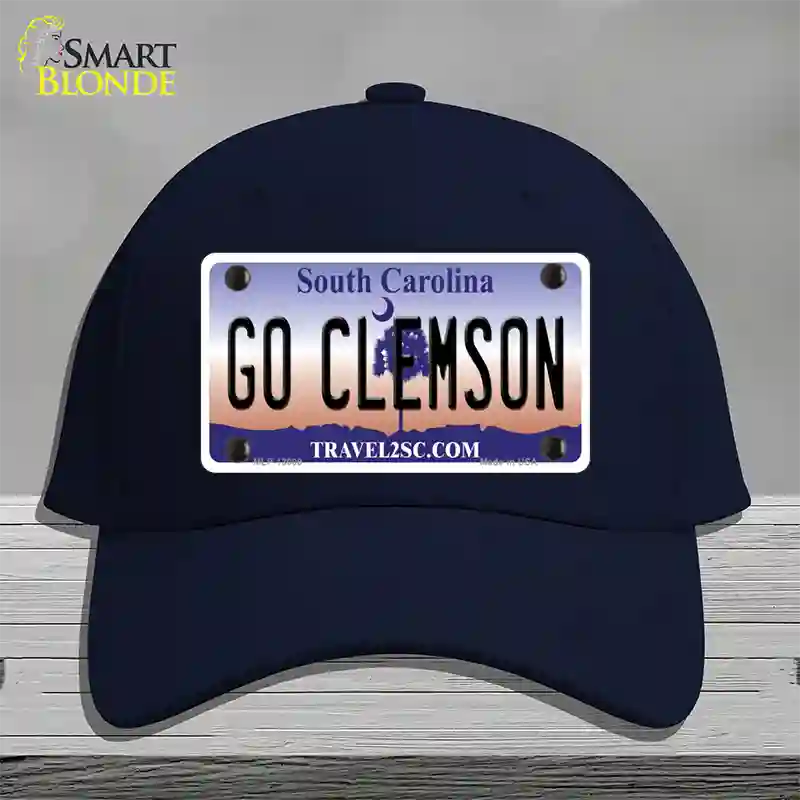 Go Clemson Novelty License Plate Hat Cotton / Navy