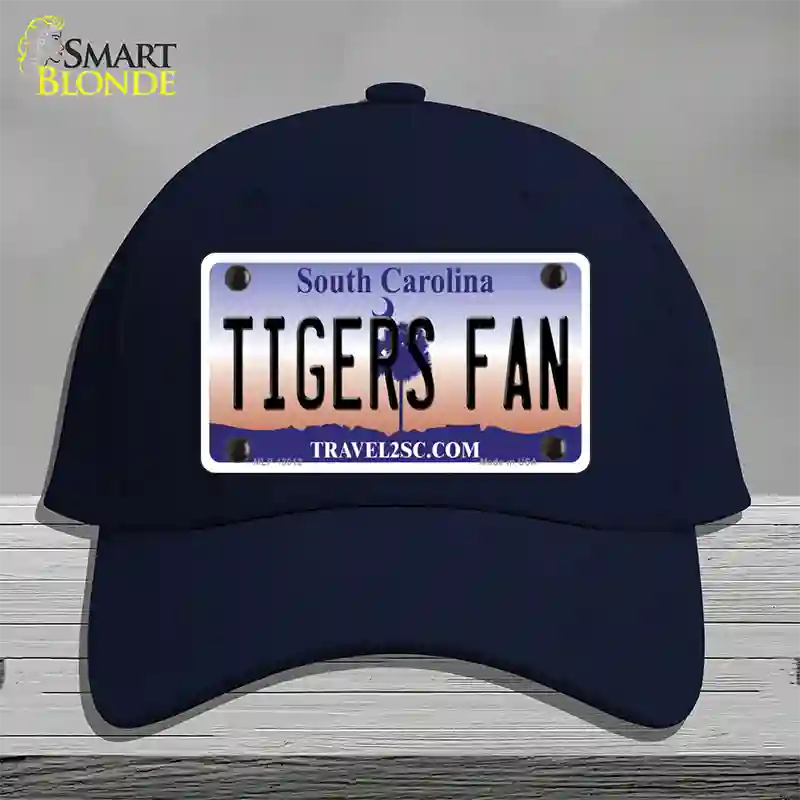 South Carolina Plate Tigers Fan Novelty License Plate Hat Cotton / Navy