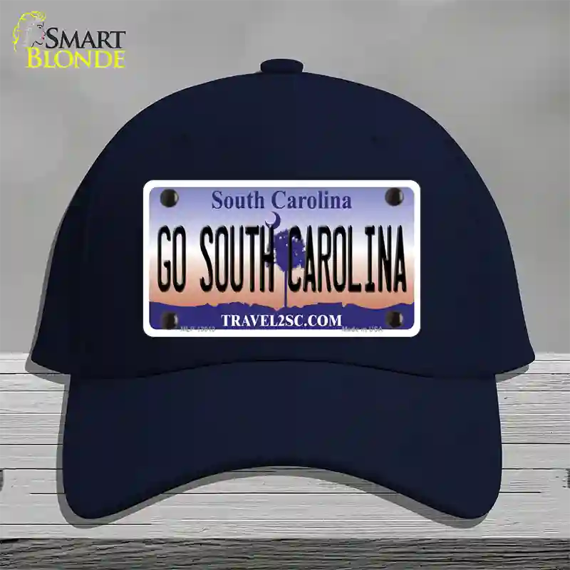 Go South Carolina Novelty License Plate Hat Cotton / Navy