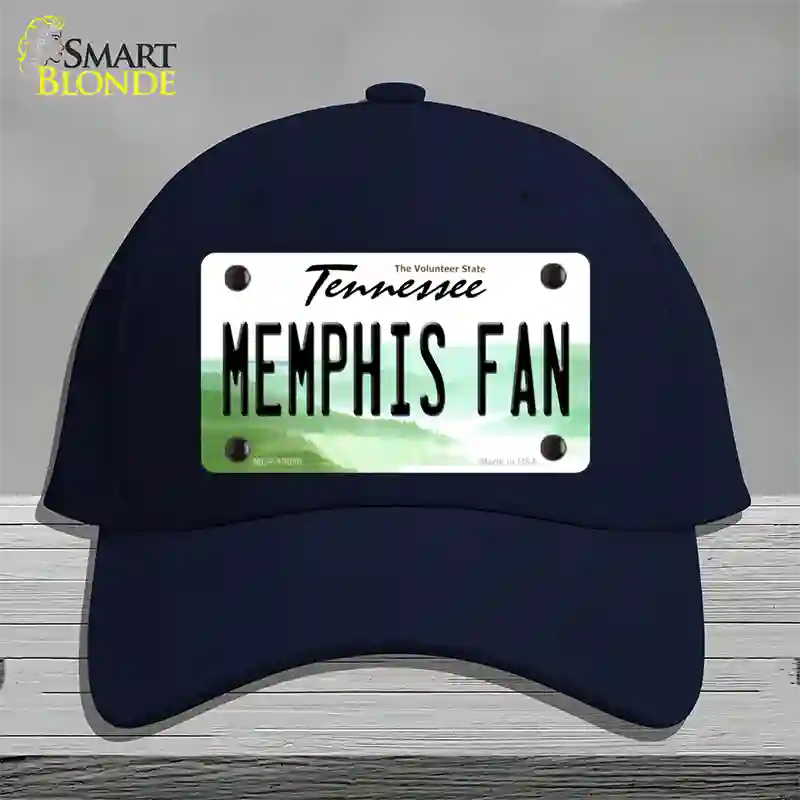 Memphis Fan Novelty License Plate Hat Cotton / Navy