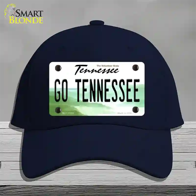 Go Tennessee Novelty License Plate Hat Cotton / Navy