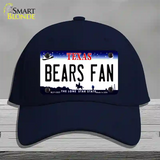 Bears Fan Novelty License Plate Hat Cotton / Navy