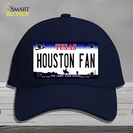 Houston Fan Novelty License Plate Hat Cotton / Navy