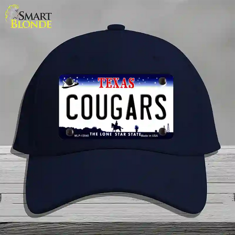 Cougars Novelty License Plate Hat Cotton / Navy