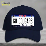 Go Cougars Novelty License Plate Hat Cotton / Navy