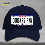 Cougars Fan Novelty License Plate Hat Cotton / Navy