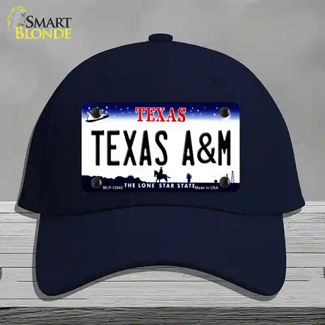 Texas A&M Novelty License Plate Hat Cotton / Navy