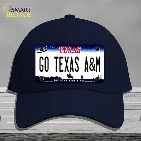 Go Texas A&M Novelty License Plate Hat Cotton / Navy