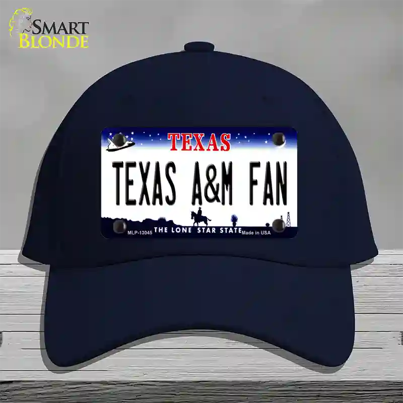 Texas A&M Fan Novelty License Plate Hat Cotton / Navy