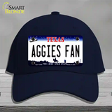 Aggies Fan Texas Novelty License Plate Hat Cotton / Navy