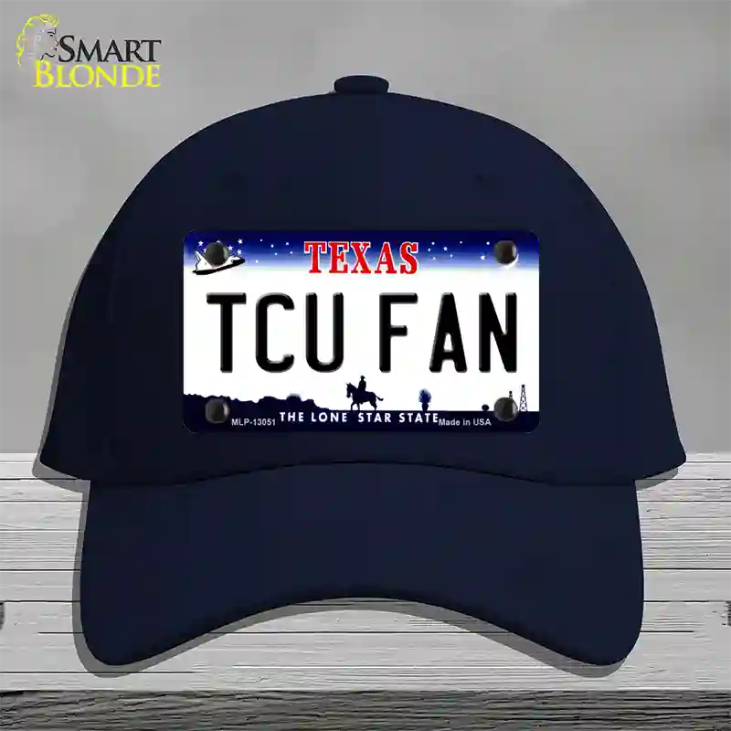 TCU Fan Novelty License Plate Hat Cotton / Navy