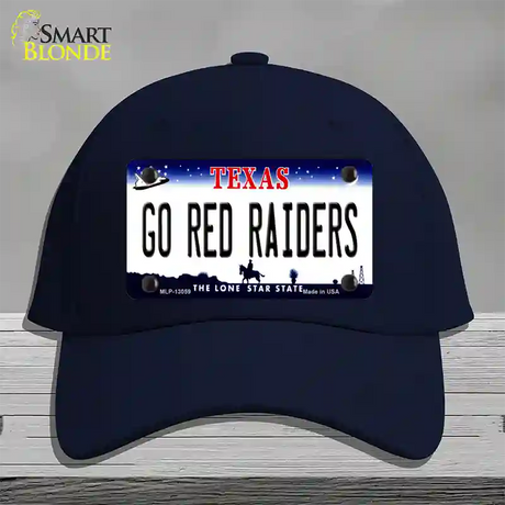 Go Red Raiders Novelty License Plate Hat Cotton / Navy