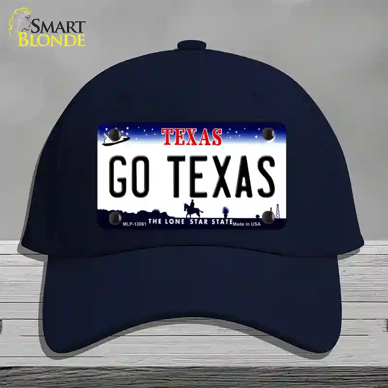 Go Texas Novelty License Plate Hat Cotton / Navy