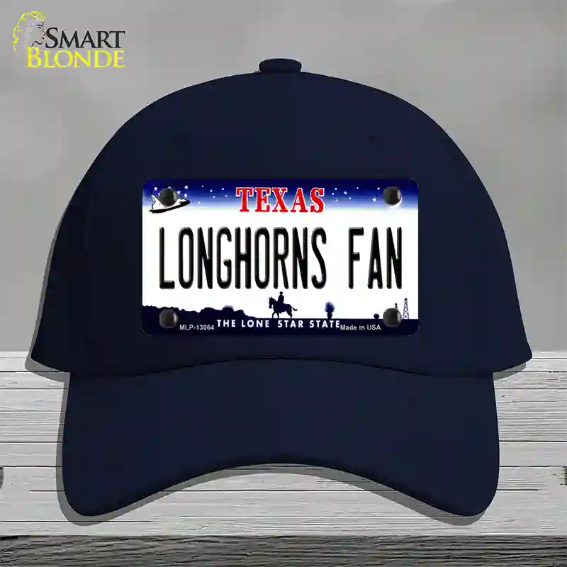 Longhorns Fan Novelty License Plate Hat Cotton / Navy