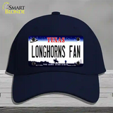 Longhorns Fan Novelty License Plate Hat Cotton / Navy