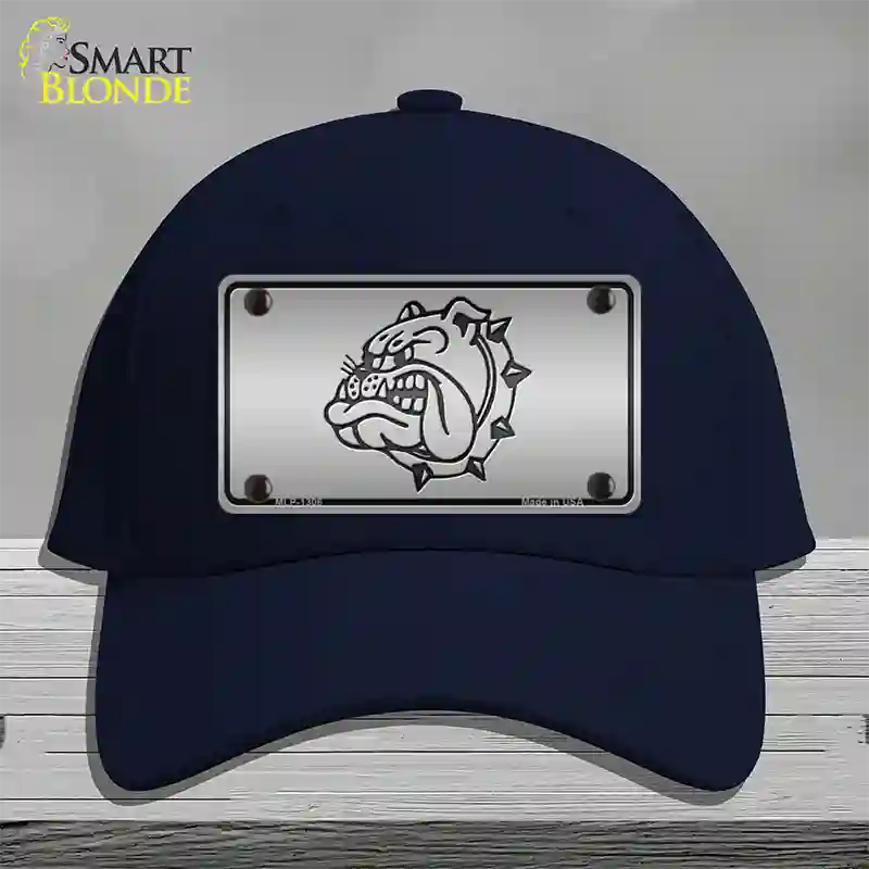 Bulldog Novelty License Plate Hat Cotton / Navy