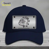 Bulldog Novelty License Plate Hat Cotton / Navy