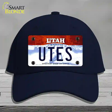 Utes Novelty License Plate Hat Cotton / Navy