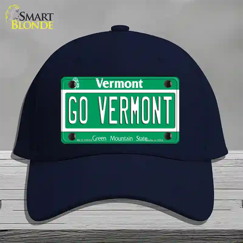 Go Vermont Novelty License Plate Hat Cotton / Navy