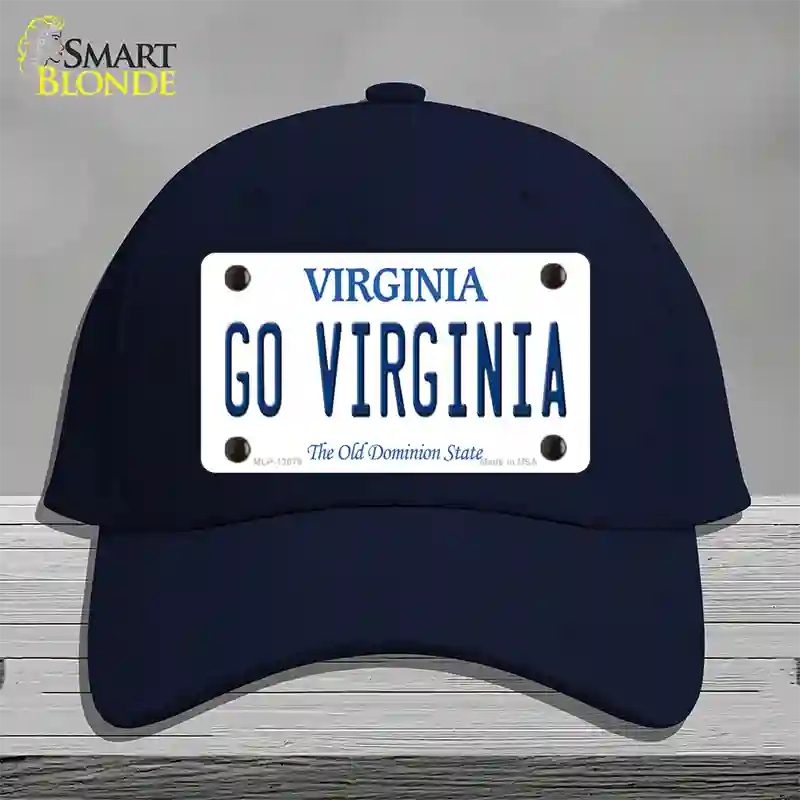 Go Virginia Novelty License Plate Hat Cotton / Navy