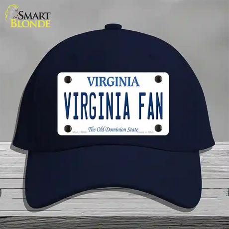 Virginia Fan Novelty License Plate Hat Cotton / Navy