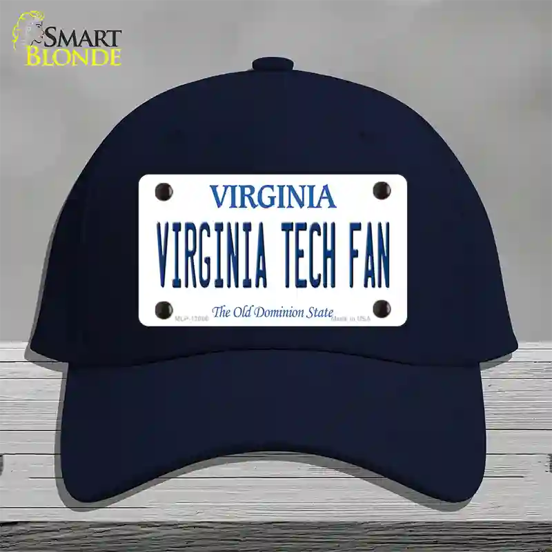 Virginia Tech Fan Novelty License Plate Hat Cotton / Navy