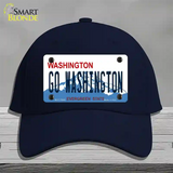 Go Washington Novelty License Plate Hat Cotton / Navy