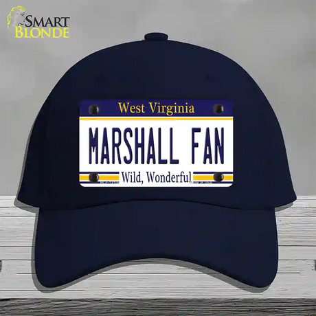 Marshall Fan Novelty License Plate Hat Cotton / Navy