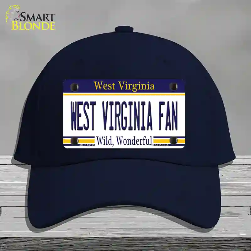 West Virginia Fan Novelty License Plate Hat Cotton / Navy