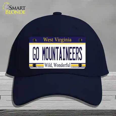 Go Mountaineers Novelty License Plate Hat Cotton / Navy