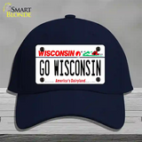 Go Wisconsin Novelty License Plate Hat Cotton / Navy