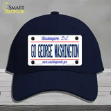 Go George Washington Novelty License Plate Hat Cotton / Navy