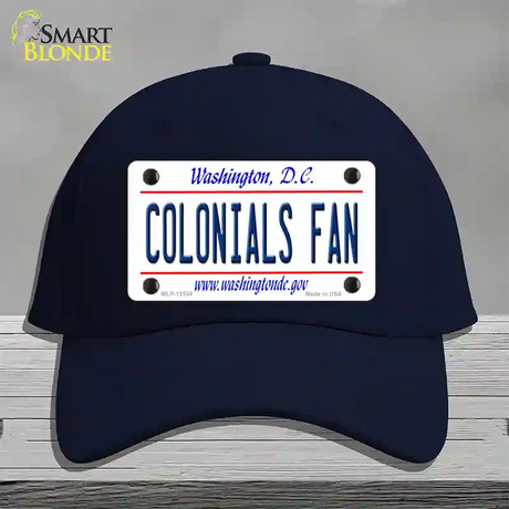 Colonials Fan Novelty License Plate Hat Cotton / Navy