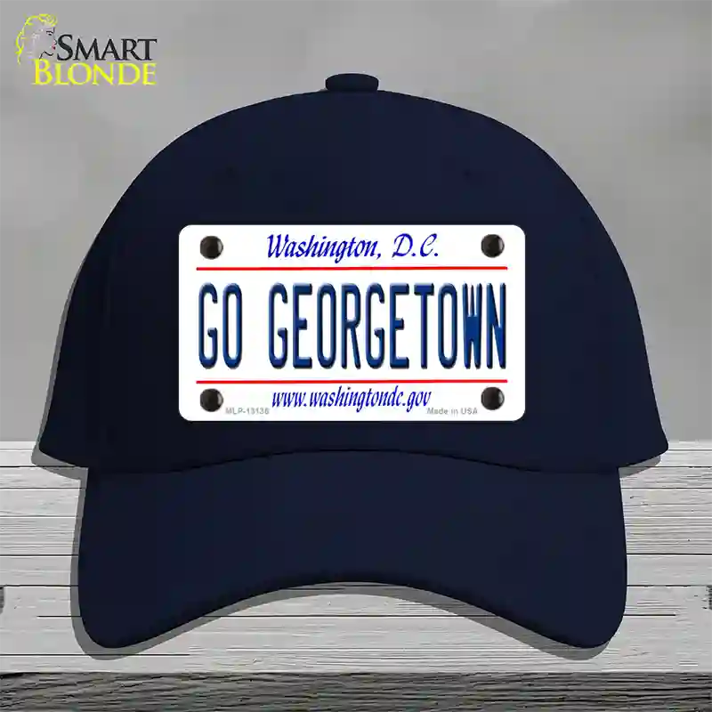 Go Georgetown Novelty License Plate Hat Cotton / Navy