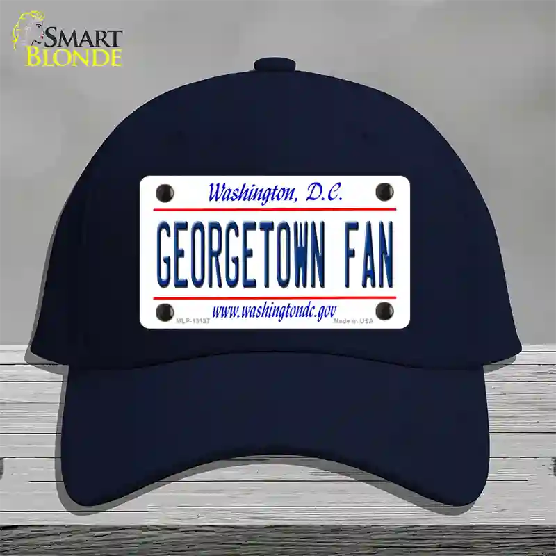 Georgetown Fan Novelty License Plate Hat Cotton / Navy