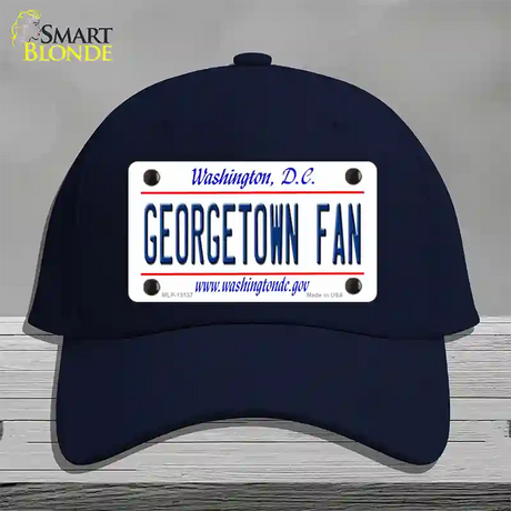 Georgetown Fan Novelty License Plate Hat Cotton / Navy