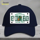 Key Colony Beach Florida Novelty License Plate Hat Cotton / Navy