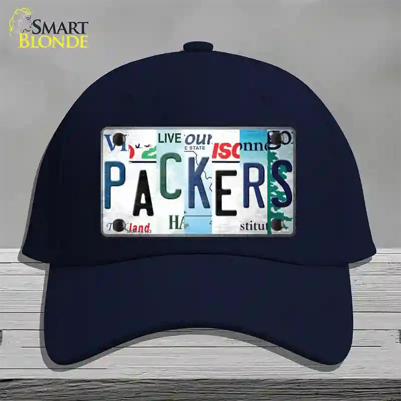 Packers Strip Art Novelty License Plate Hat Tag Cotton / Navy