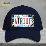 Patriots Strip Art Novelty License Plate Hat Tag Cotton / Navy