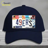 49ers Strip Art Novelty License Plate Hat Tag Cotton / Navy