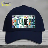 Buccaneers Strip Art Novelty License Plate Hat Tag Cotton / Navy