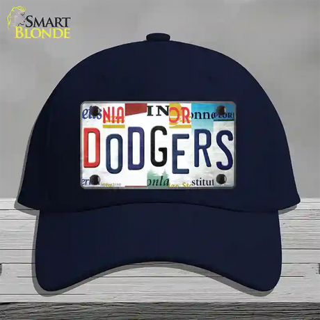 Dodgers Strip Art Novelty License Plate Hat Tag Cotton / Navy