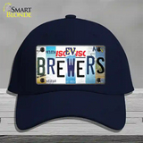 Brewers Strip Art Novelty License Plate Hat Tag Cotton / Navy