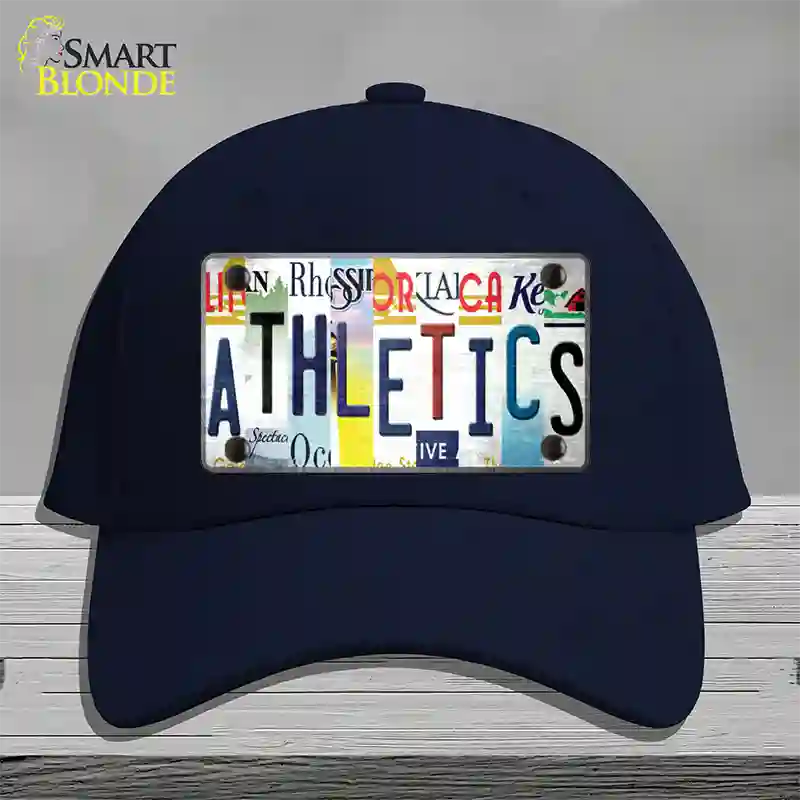 As Strip Art Novelty License Plate Hat Tag Cotton / Navy